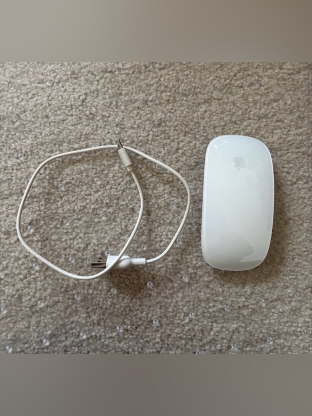 Apple White Wireless Magic Mouse with Charging Cable